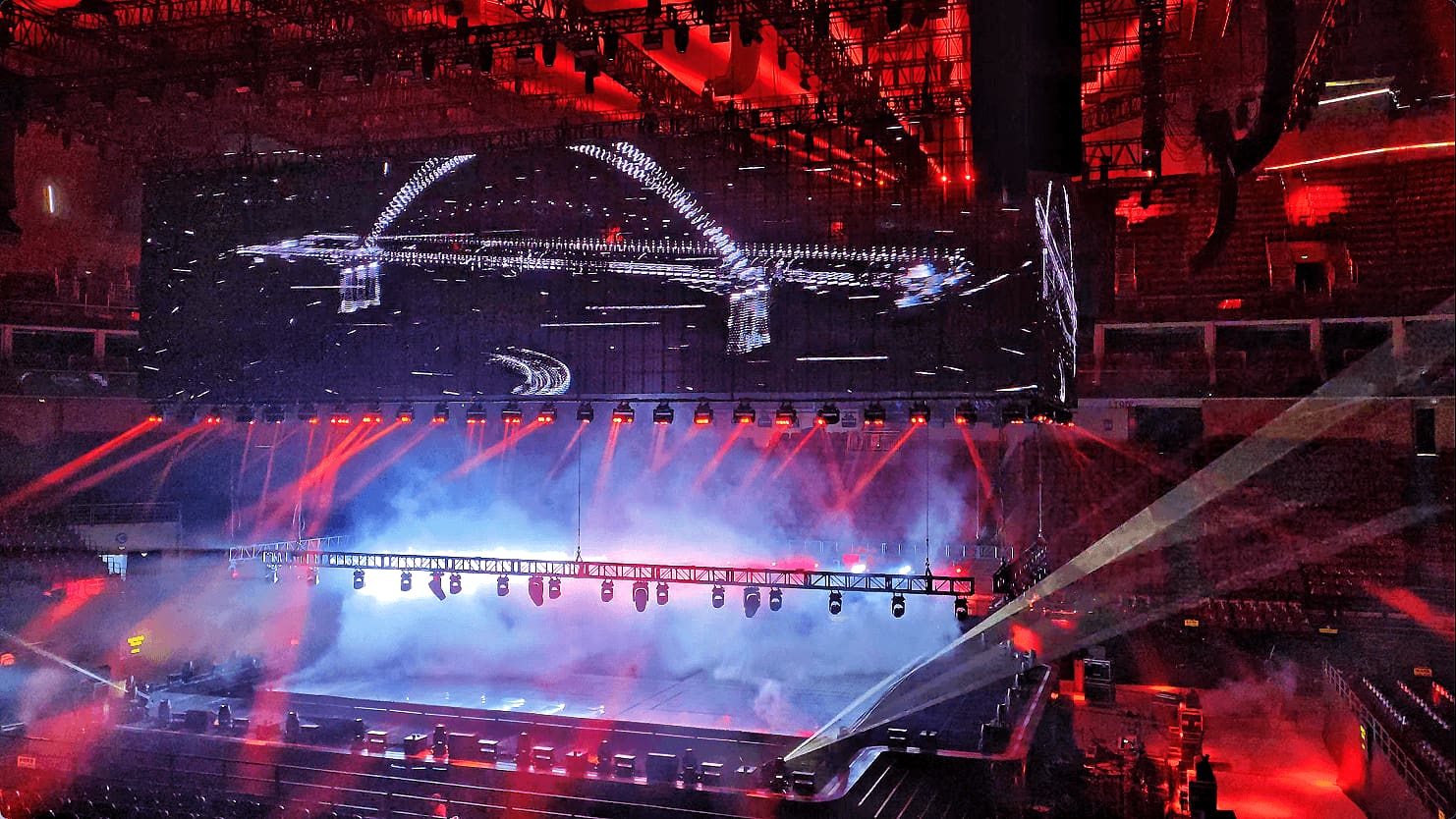 stage rigging system ran as a unified machine stage rigging system